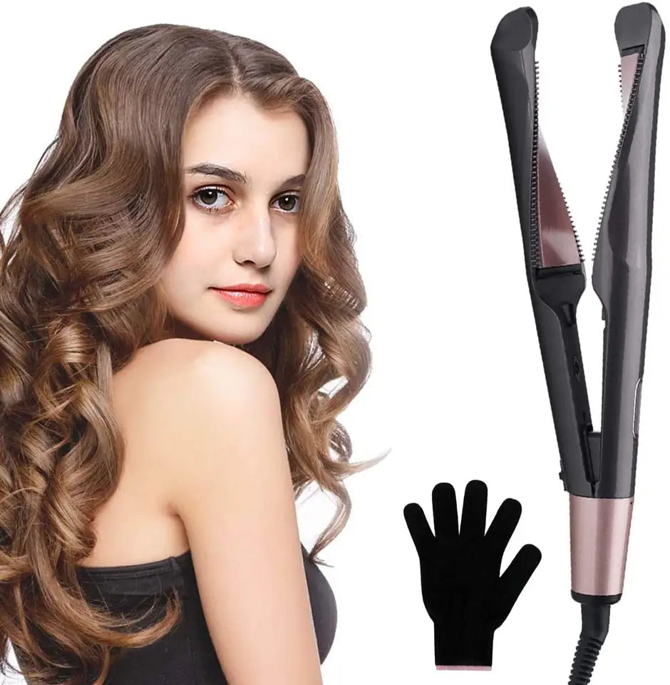 Hair Straightener And Curling Iron 2 in1 Ceramic Hair Curler - SMH345