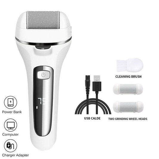 Electric USB Callus Foot File Remover Hard Skin Pedicure Rechargeable Tool - SMH345