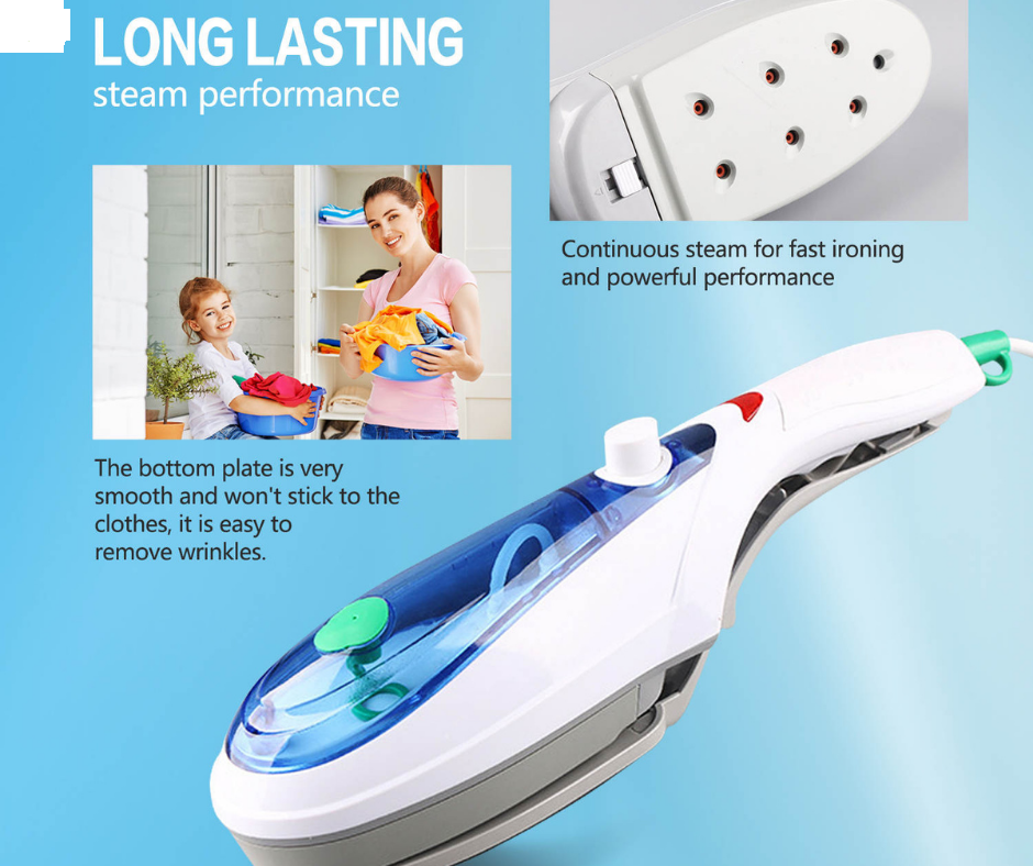 Handheld Electric Steam Iron Brush Steamer Travel Laundry Clothes - SMH345