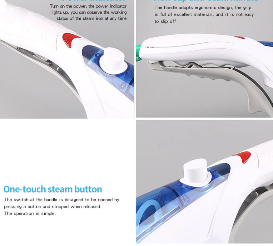 Handheld Electric Steam Iron Brush Steamer Travel Laundry Clothes - SMH345