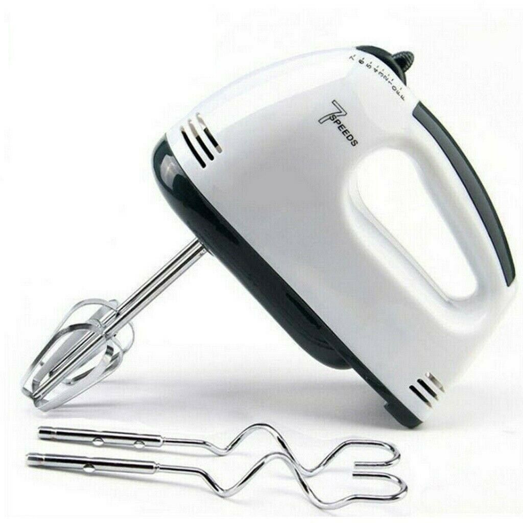 Electric Handheld Whisk 7-Speed Hand Mixer Kitchen Egg Beater Cream Cake Blender - SMH345